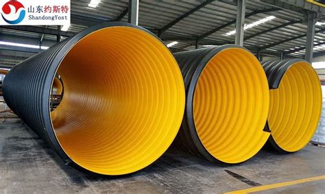 China 2000mm SN12 5 HDPE Steel Belt Spiral Reinforced DWC Pipe