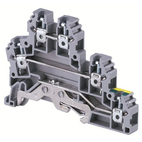 Connectwell Cdlg Double Level Terminal Block With Earth Connection