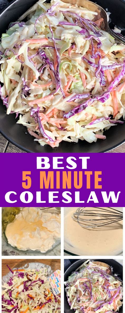 Best Coleslaw Recipe Just 4 Ingredients 5 Minutes ~ A Gouda Life