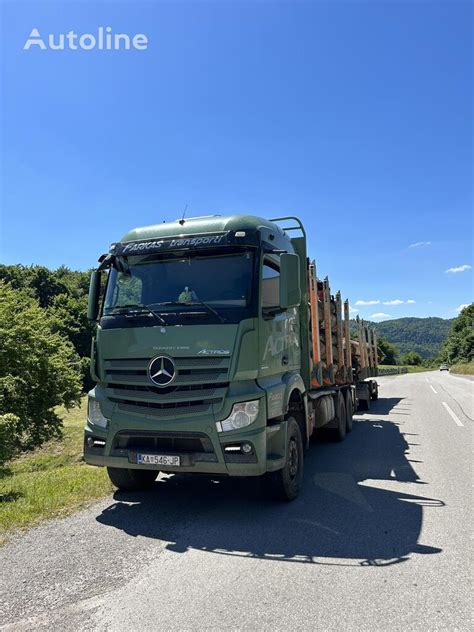 Ci Ar Wka Do Przewozu Drewna Mercedes Benz Actros Na Sprzeda