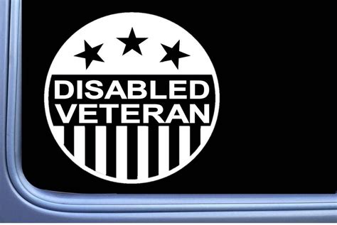 Disabled Veteran Decal Sticker Os 395 Etsy