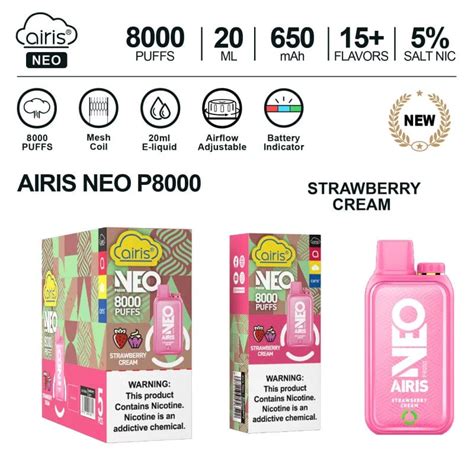 Airis Neo P8000 Disposable Vape 8000 Puffs 17ml Vape Puffer