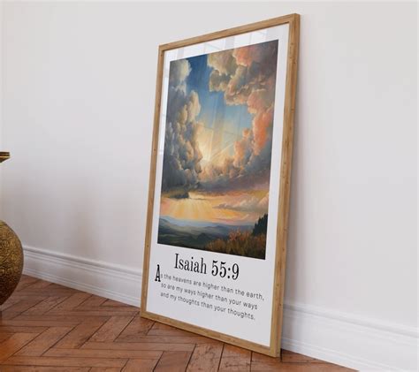 Oil Painting Bible Verse Wall Art Inspirational Art - Etsy