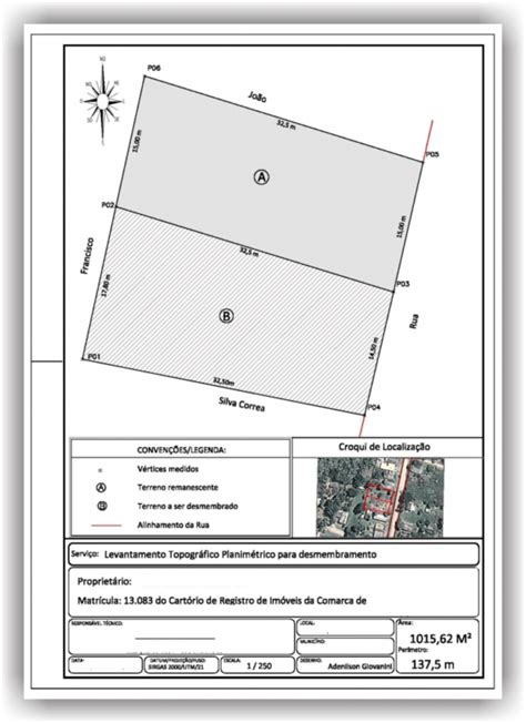 Planta De Situa O E Implanta O Adenilson Giovanini