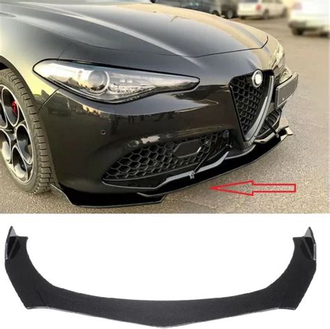 Spoiler Anteriore Sotto Paraurti Per Per Alfa Romeo Giulia Fibra Di