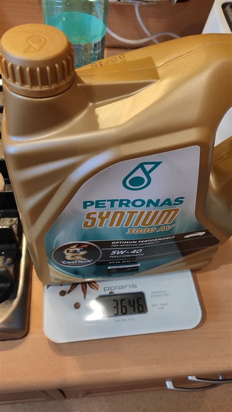 Оригинал или подделка Petronas Syntium 3000 AV 5W40 Skoda Rapid 2G