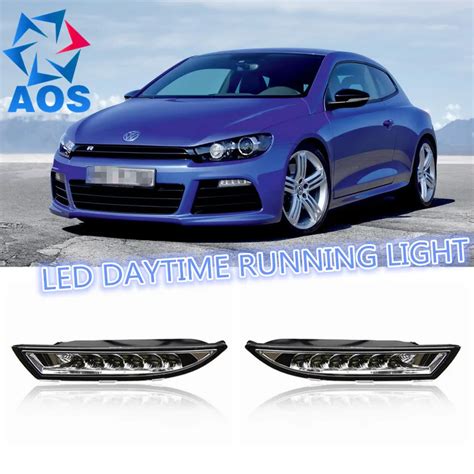 2PCs Set Car Styling AUTO LED DRL Daylight Car Daytime Running Lights