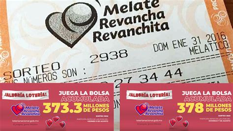 Resultados Melate Revancha Y Revanchita Del Y De Agosto De