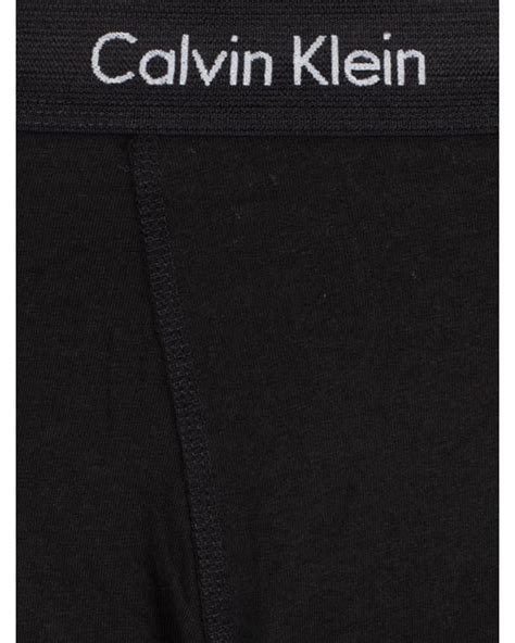 Calvin Klein 3 Pack Cotton Stretch Boxer Briefs In Black For Men Lyst