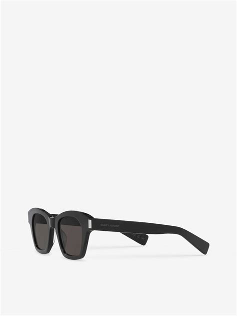 Saint Laurent Sl592 Square Frame Acetate Sunglasses In Black Endource