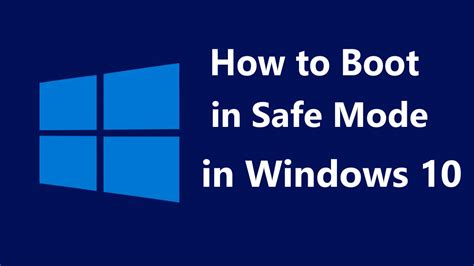 Adobe & Microsoft Software Helper: How to Boot in Safe Mode in Windows 10