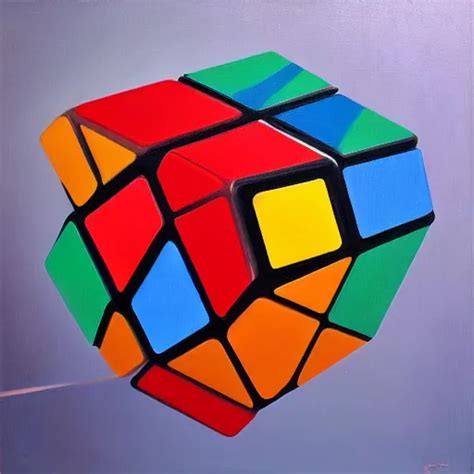 A Rubik S Cube Trending On Artstation Oil On Canvas Stable