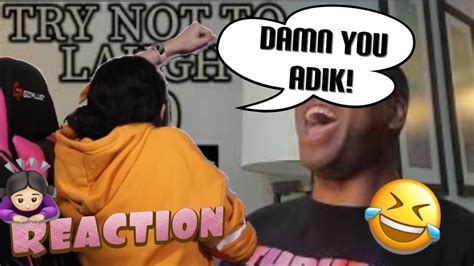 Reaction To Try Not To Laugh Challenge 50 By Adiktheone Youtube