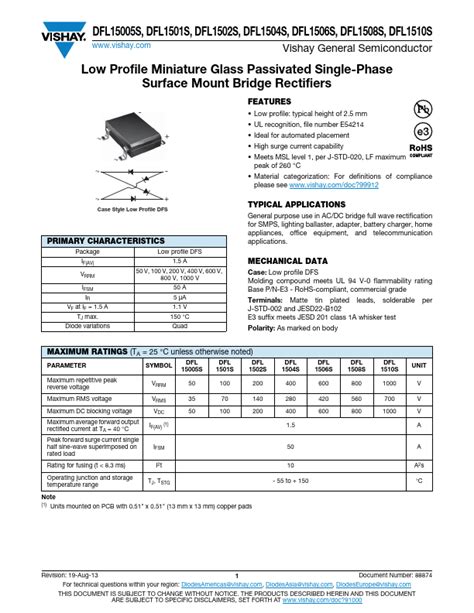 DFL1514S Datasheet PDF Vishay Siliconix