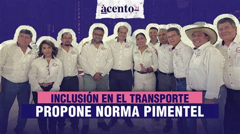 Norma Pimentel impulsa la inclusión en el transporte Encuentro con