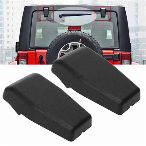 2pcs Car Rear Window Liftgate Glass Hinge Cover 68140033aa Replacement For Jeep Wrangler With Jk