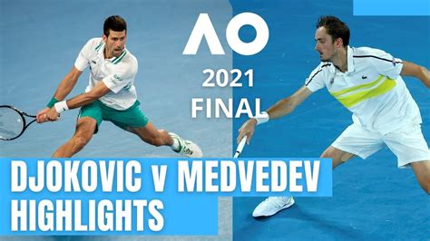 Novak Djokovic Vs Daniil Medvedev Full Match Highlights Final Australian Open 2021 Youtube