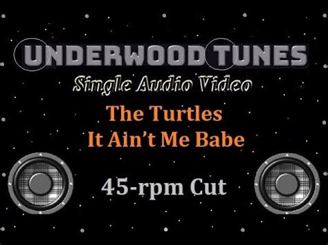 The Turtles It Aint Me Babe Single Audio Video Youtube