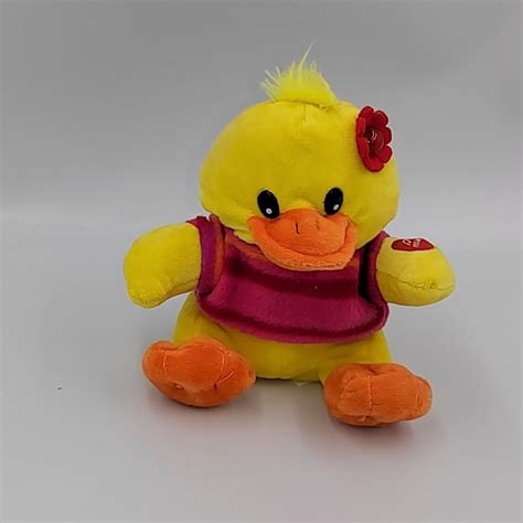 Doudou Peluche Sonore Canard Jaune Orange Rose Windel Gmbh