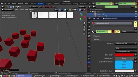Blender Agregar Material A M Ltiples Objetos Youtube
