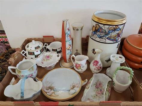 Mixed Lot Of Porcelain In Ceramics By Makers Limoges Rosenthal Jk