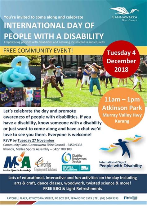 Celebrate 2018 International Day Of People With Disability Gannawarra