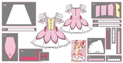 Madoka Kaname ~magical Dress~ Cosplay Design Draft By ~hollitaima On