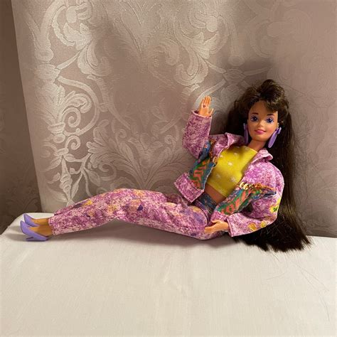 Vintage Paint N Dazzle Brunette Barbie Etsy