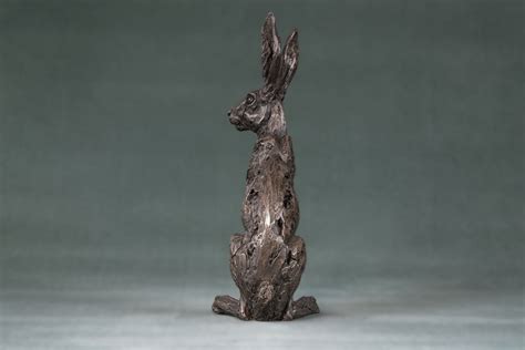 Sitting Hare Sculpture | Bronze Hare Statue | Hare Ornament