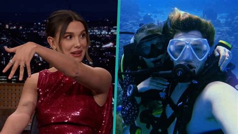 Millie Bobby Brown Reveals Jake Bongiovi S Dramatic Underwater Proposal