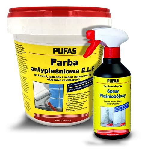 Pufas Spray środek pleśniobójczy 500 ml 0 5l Farba antypleśniowa 0 75