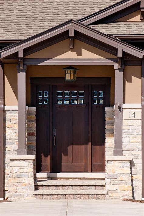 Get Craftsman Style Front Door With Sidelights