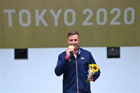 Jean Quiquampoix Champion Olympique Du Pistolet Vitesse Aux JO De Tokyo