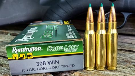 308 Win Remington Core Lokt Tipped 150 Grain YouTube