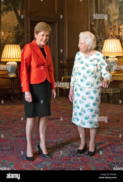 Queen Elizabeth Ii Meets Scotlands First Minister Nicola Sturgeon