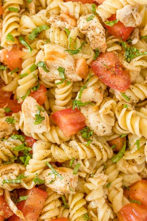 Bruschetta Chicken Pasta Salad Simply Stacie