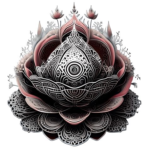 Mandala Bouddhiste En Forme De Lotus · Creative Fabrica