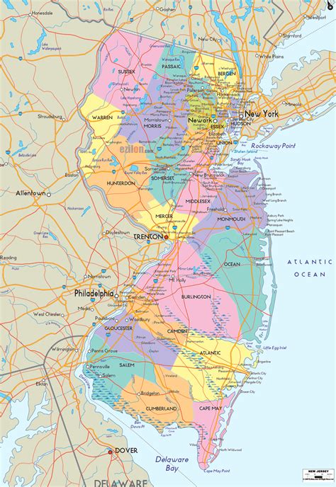 Interstate 95 New Jersey Map