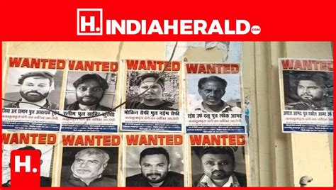 Posters Of 9 Miscreants Absconding From Haldwani Violence R