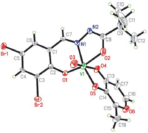 Ortep Diagram Of Complex 2 With 30 Thermal Ellipsoid Download Scientific Diagram