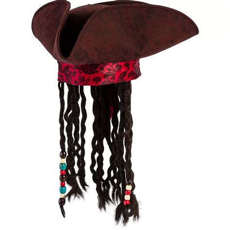 Jack Sparrow Hat With Braids 17in X 5 12in Pirates Of The Caribbean