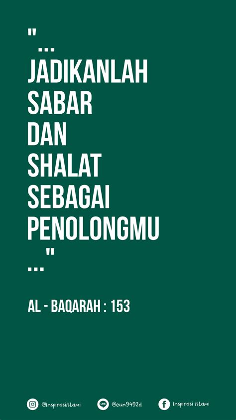 Inspirasi Islami Hai Orang Orang Yang Beriman Jadikanlah Sabar Dan