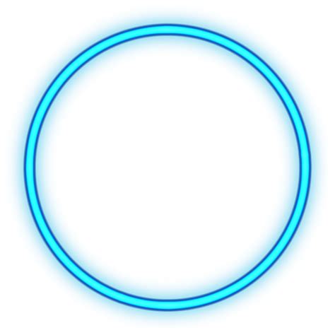 Free Circle Neon Modern Neon Blue Glowing Circle Banner Abstract Neon