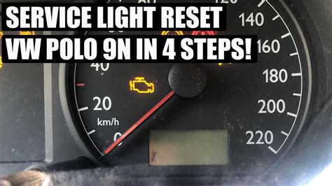 TUTORIAL VW Polo 9N Service Light Reset In 4 Steps YouTube