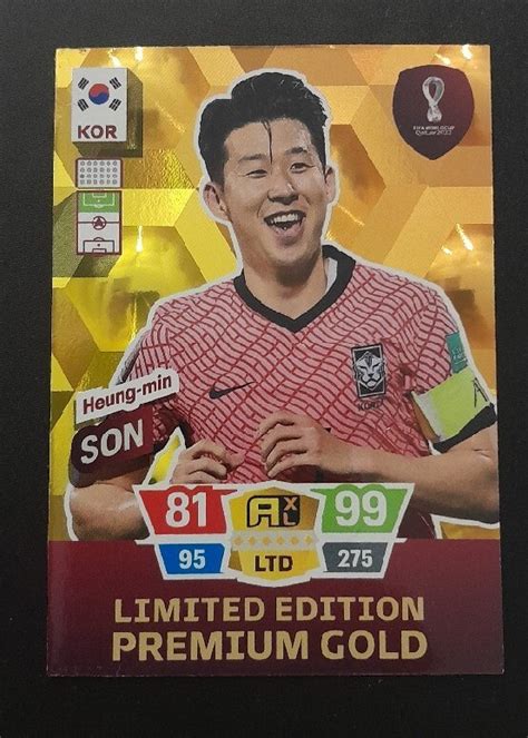 Karta Heung Min Son Limited Edition Premium Gold S Upsk Kup Teraz