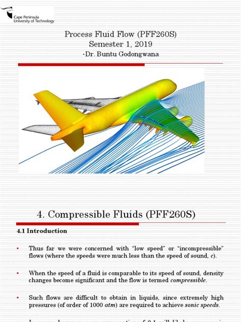 process fluid flow  show   compressible flow fluid