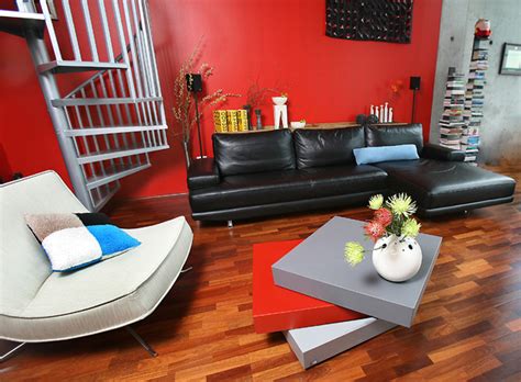 Mondrian Loft Living Room Modern Living Room Los Angeles By