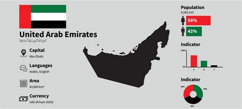 United Arab Emirates Infographic Vector Illustration With Accurate