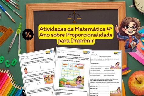 Atividade De Proporcionalidade 4 Ano - Atividades de Matemática 4º Ano sobre Proporcionalidade para Imprimir