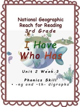 Rd Grade National Geographic Reach For Reading U W I Have Who Has